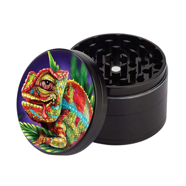 Vsyndicate 4 Piece Clean Cut Non Stick Grinder / 55mm / Cloud 9 Chameleon